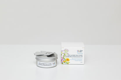 Anti-wrinkle face cream with Damascena rose oil